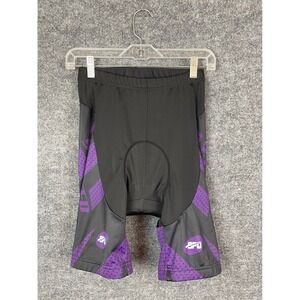 Sponeed Cycling Shorts Mens Medium Black Purple Padded Bike Shorts Excellent